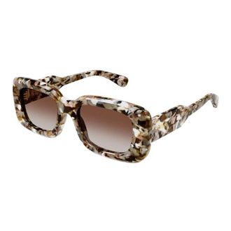 Chlo&eacute; Sunglasses, female, Brown, 51 MM, Rectangular Sunglasses