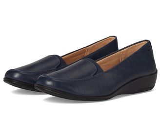 Life Stride Ida Womens Flat Shoes Lux Navy : 9.5 W (C), Leather