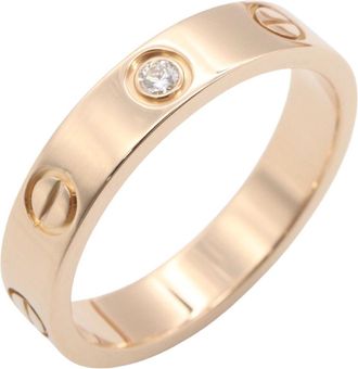 Cartier Gold Clear Pink Gold (18K) Band Ring (Pre-Owned)