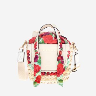 Cuba Lab Habanera-Tasche aus Leder und Rafia