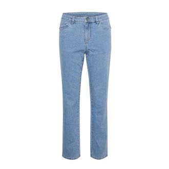 Kaffe Lichtblauwe Gewassen Denim Rechte jeans - Dames - Jeans - Blauw - Maat: 2XL Denim