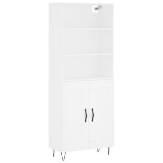 Berkfield Home Highboard White 69.5x34x180 cm Engineered Wood