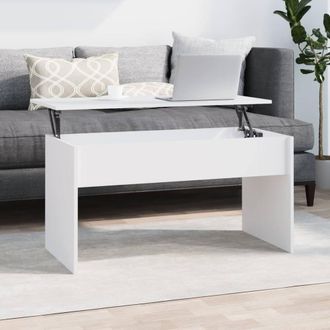 Berkfield Home Coffee Table White 102x50.5x52.5 cm Engineered Wood