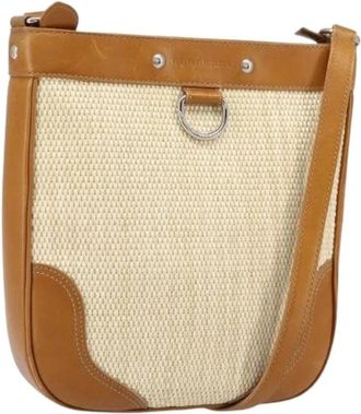 Burberry Pre-owned Canvas Schoudertas - Dames - Vintage Schoudertas - Beige - ONE Size - Vintage