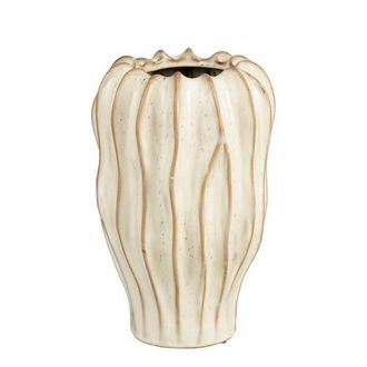 MiCa Decorations vaas Wit Thom (30x20 cm)