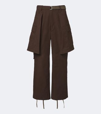 sacai Cotton-blend ripstop cargo pants