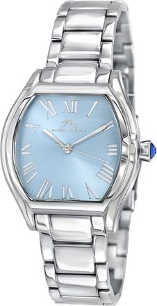 Porsamo Bleu Celine Bracelet Watch, 33.5mm x 40mm in Silver-Baby Blue at Nordstrom Rack
