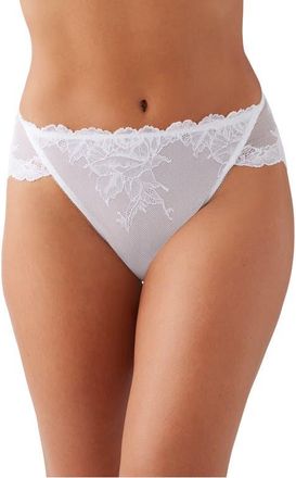 Wacoal Vivid Attraction High Cut Briefs in White at Nordstrom, Size X-Large