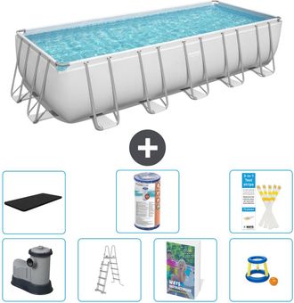 Bestway Piscina Bestway Power Steel Rectangular - 640x274x132 Cm - 8-piezas S541