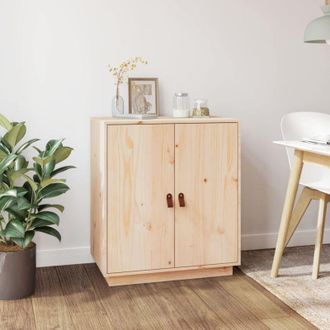vidaXL Credenza 65,5x40x75 cm in Legno Massello di Pino Vidaxl
