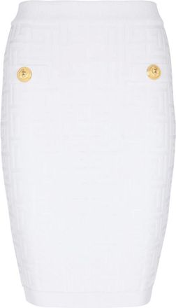 Balmain Mujer, Faldas, Blanco, Talla: S