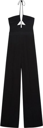 SIMKHAI Gala plissé-detail jumpsuit - women - Polyester - 10 - Black