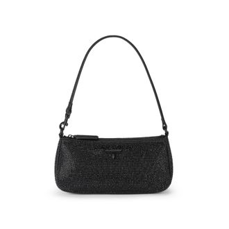 Kurt Geiger Womens Highgate Sm Wristlet Bag - Black Fabric - One Size