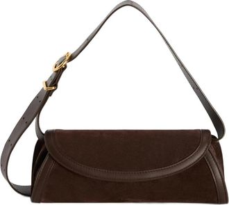 Jil Sander Cannolo Small Bag - Dames - Schoudertassen - Bruin - ONE Size - Leer - Tassen