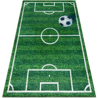RugsX Rugsx - Alfombra Lavable Bambino 51760 Cancha, Futbol Para Ni&ntilde;os Antideslizante - Verde Green 160x220 Cm
