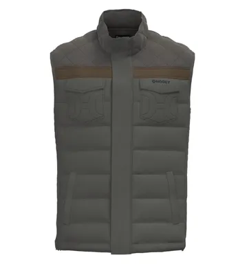 Hooey Mens Banff Puffer Vest In Steel Grey