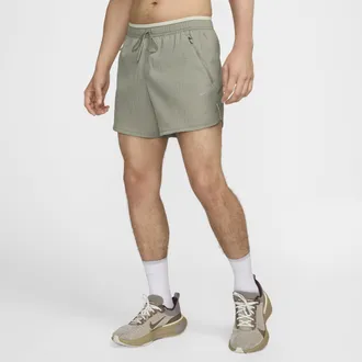 Nike Mens Stride Running Division Dri-FIT 5 Brief-Lined Running Shorts in Grey | FZ0611-053