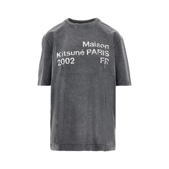 Maison Kitsun&eacute; Maison Kitsun&eacute; Paris 2002 print T-shirt Woman XXS