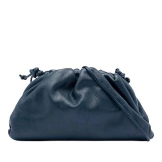 Bottega Veneta Pre-owned Clutches, female, Blue, Size: ONE SIZE Pre-owned Mini Pouch