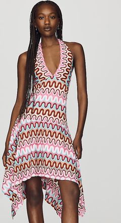 Saylor Lissie Plunge Halter Mini Dress