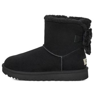 UGG (WMNS) UGG Mini Bailey Bow Crushed Velvet Boot Black 1138172-BLK