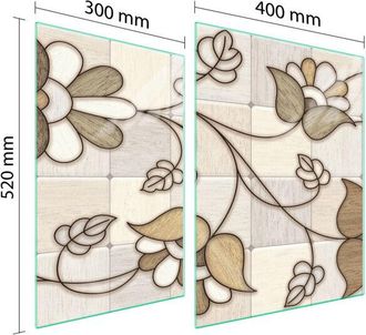 OEM Placa Protectora De Vidrio Para Estufa 70x52 Mosaico