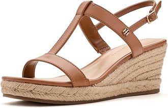 Tommy Hilfiger Guilieo Womens Wedge Shoes Medium Natural : 7.5 M, Faux Leather