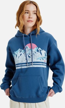 Roxy Womens Roxy Womens Surf Stoked VT Relaxed Hoodie - Blue - Size: 18/16