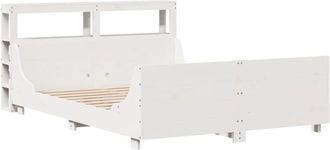 vidaXL Vidaxl - Estructura De Cama Sin Colch&oacute;n Madera De Pino Blanca 120x200 Cm