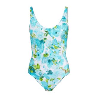 Chlo&eacute; One-piece, female, Blue, Size: 2XS Aqua Flower-Print One-Piece Swimsuit