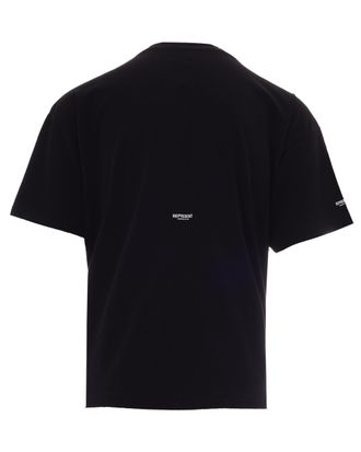 Represent Mens T-Shirt Owners Club Micro Logo Jet Black Cotton T-Shirts And Polos