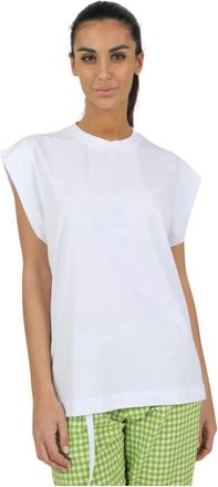 Alpha Studio Casual T-shirt voor mannen - Dames - Tops zonder mouwen - Wit - S - Tops