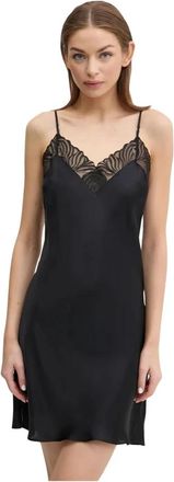 Chantelle Legend Nachthemd - Dames - Nachtjurken - Zwart - M - Polyester - Nachtkleding