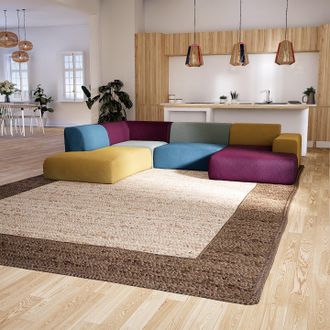 MYCS Ecksofa Brombeerrot - Flexible Designer-Polsterecke, L-Form: Beste Qualität, einzigartiges Design - 316 x 72 x 241 cm, konfigurierbar