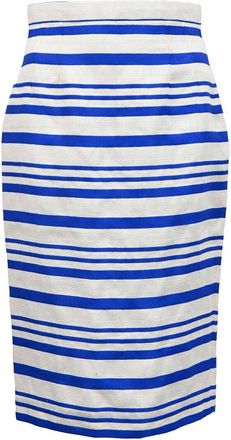 Dolce & Gabbana Striped Midi Skirt, Size It, 38 (Authentic Pre-Loved)