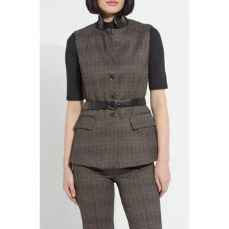 Lyss&eacute; Frankie Sleeveless Blazer in Speckled Salt And Pepper at Nordstrom, Size X-Small