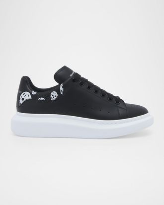 Alexander McQueen Men & apos;s Oversized Skull Leather Low-Top Sneakers