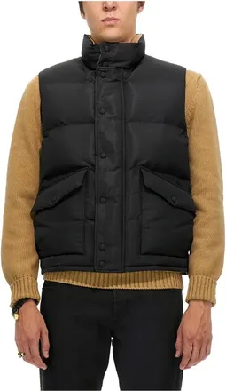 Alexander McQueen Jassen, Heren, Zwart, M, Polyester, Gewatteerd Puffer Vest