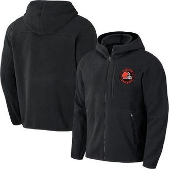 NFL Mens NFL x Darius Rucker Collection by Fanatics Black Cleveland Browns Sherpa Full-Zip Hoodie at Nordstrom, Size Medium