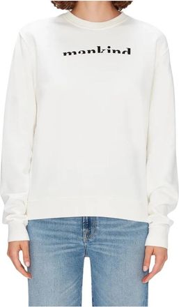 7 For All Mankind Felpa - Dames - Sweatshirts - Wit - S - Hoodies & sweatvesten