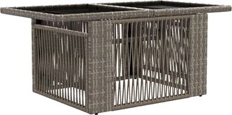 vidaXL Mesa De Jard&iacute;n Elevable Gris 100 X 55 X 37 Cm Vidaxl