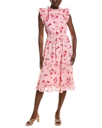 CeCe by Cynthia Steffe Printed Midi Dress