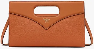 MCM Diamond Tote In Embossed Leather