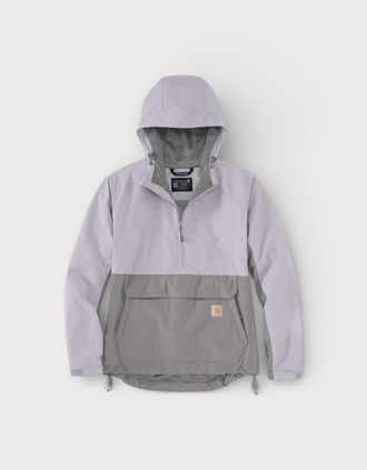 Carhartt Work in Progress Womens Carhartt Rain Defender Loose Fit Lightweight Packable Anorak - Grey - Size: 10/8