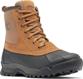 Sorel Buxton Lite Waterproof Boot in Elk/Black at Nordstrom, Size 10.5