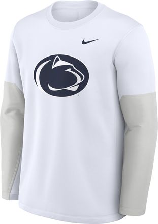 Nike Penn State Sideline Coach Nike Mens Therma-FIT College Long-Sleeve T-Shirt in White | 03BR0CEBPSN-6P4