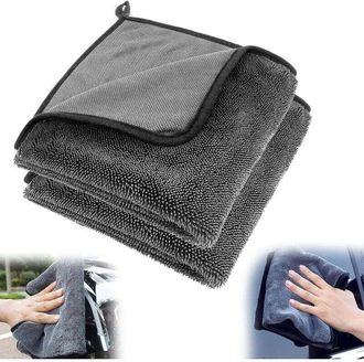 OEM [nunca Usado] Toalla De Microfibra Gruesa Para Coche (90 X 60 Cm) - Pa&ntilde;o De Microfibra De Limpieza Total