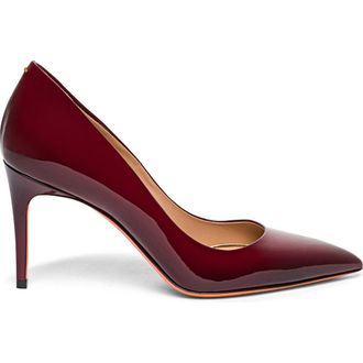 Santoni High-Heel Patent Leather Pumps in Red at Nordstrom, Size 7.5