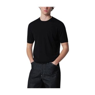 Roberto Collina T-Shirts, male, Black, Size: 2XL Girocollo MC