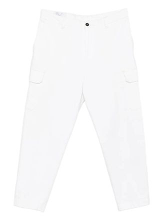 Eleventy Broek met cargo zak - Wit